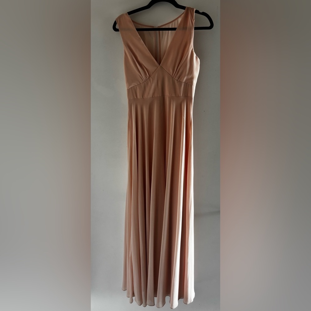 Lulu's Pink Blush Satin Dress